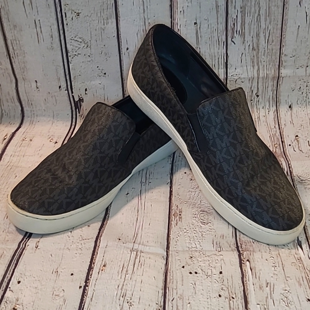 Women's MICHAEL Michael Kors Vlassic Logo Keaton Slip On Sneaker Sz. 11